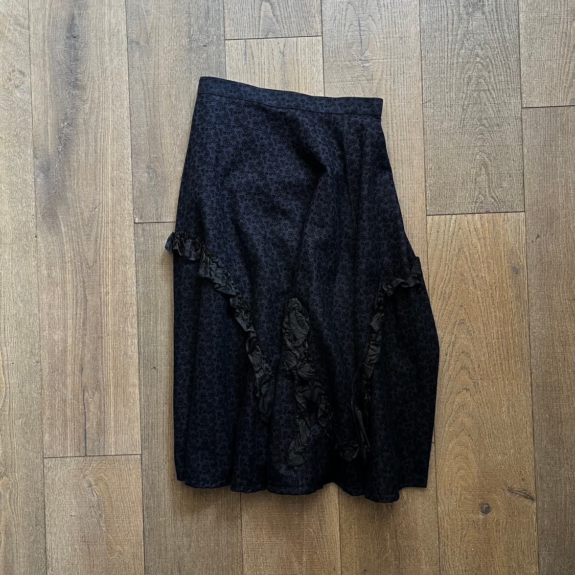 Floral Pattern Lace Flare Skirt 상품이미지9