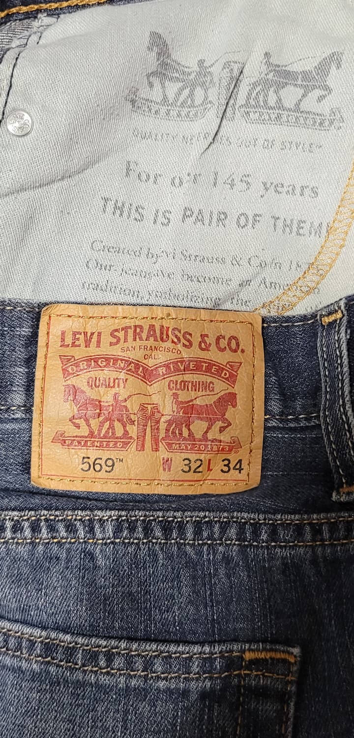 리바이스 569 루즈 스트레이트 중청 데님 32/34 상품이미지2