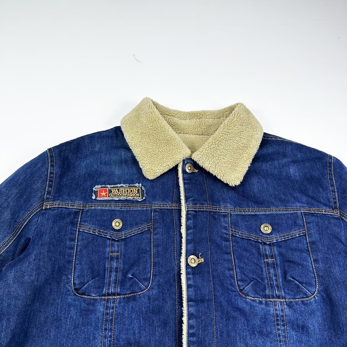 VTG 빈티지 양털 트러커 데님자켓 (XXL) 상품이미지1