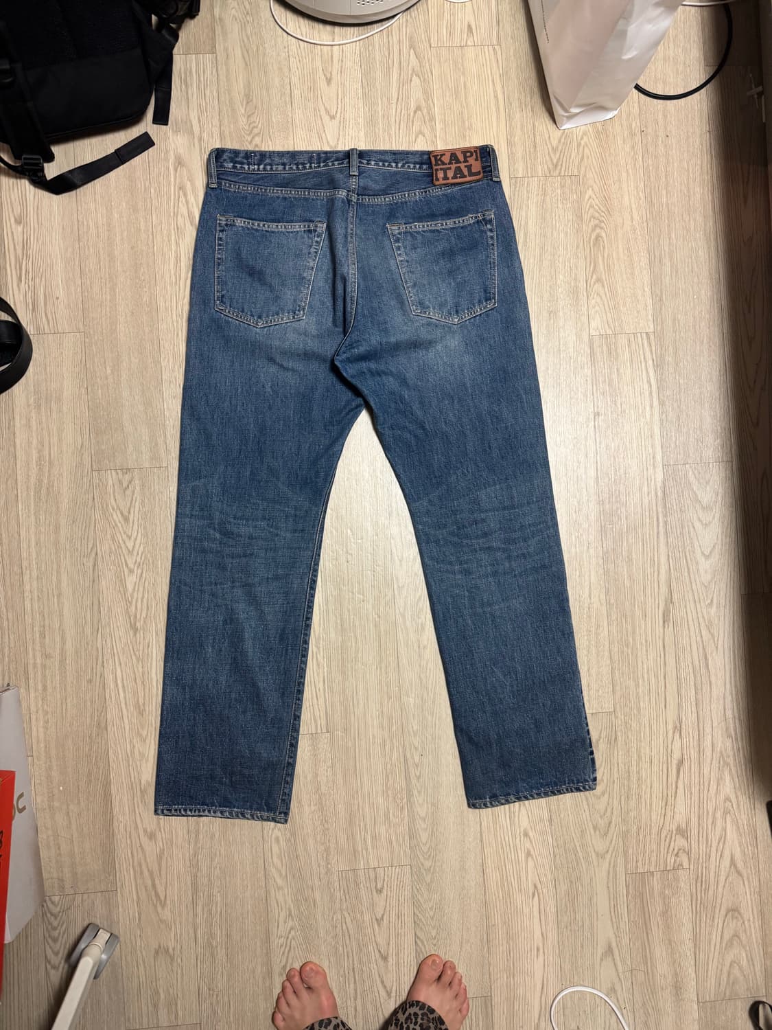 캐피탈 몽키시스코 짐바브웨 13.5oz 프로세스드 프로세싱 데님 팬츠 상품이미지6