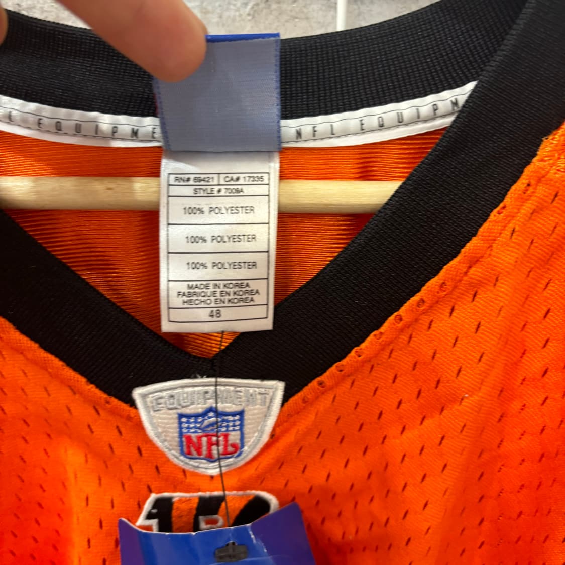 NFL X 리복 신시내티 뱅골스 유니폼 져지 L 상품이미지8