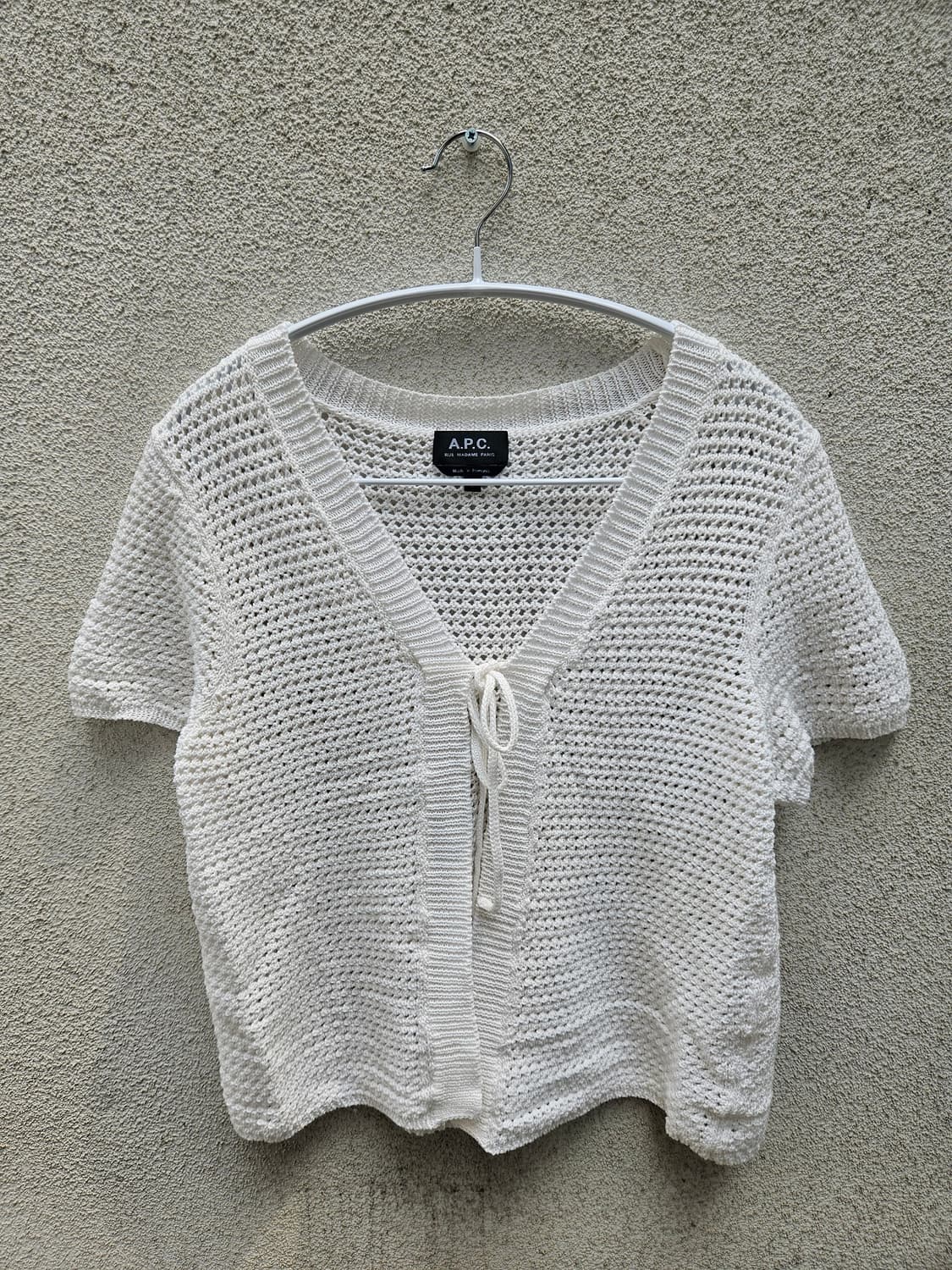 A.P.C 아페쎄 니트 반팔 가디건 상품이미지1