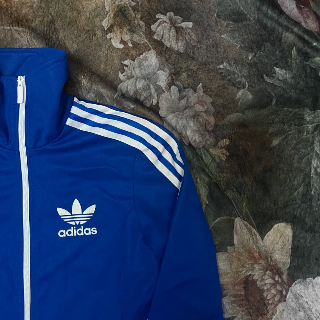 아디다스 빈티지 유로파 삼선 블루바람막이져지 100 상품이미지2