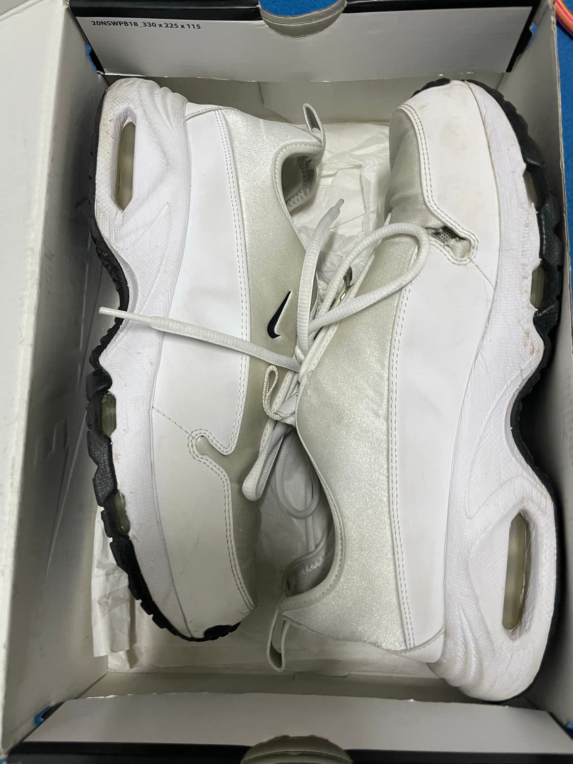 나이키 꼼데가르송 옴므 에어맥스 선더 SP 화이트 상품이미지4