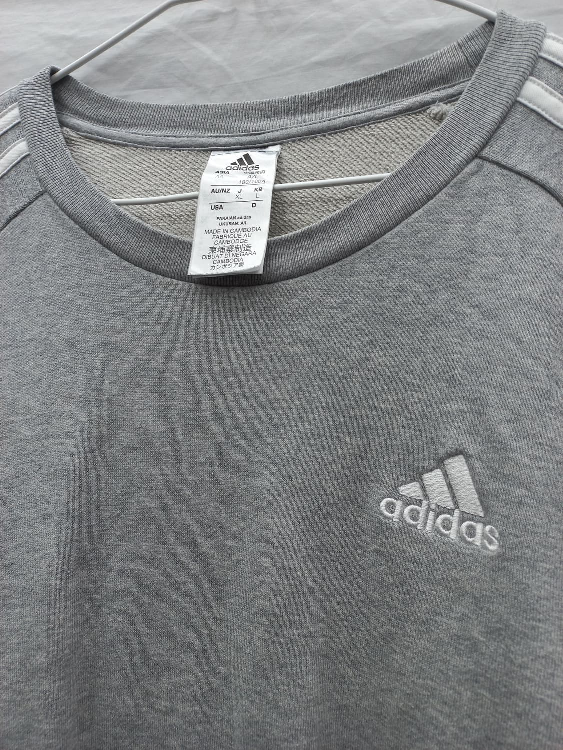 아디다스 맨투맨 그레이 여95 상품이미지1