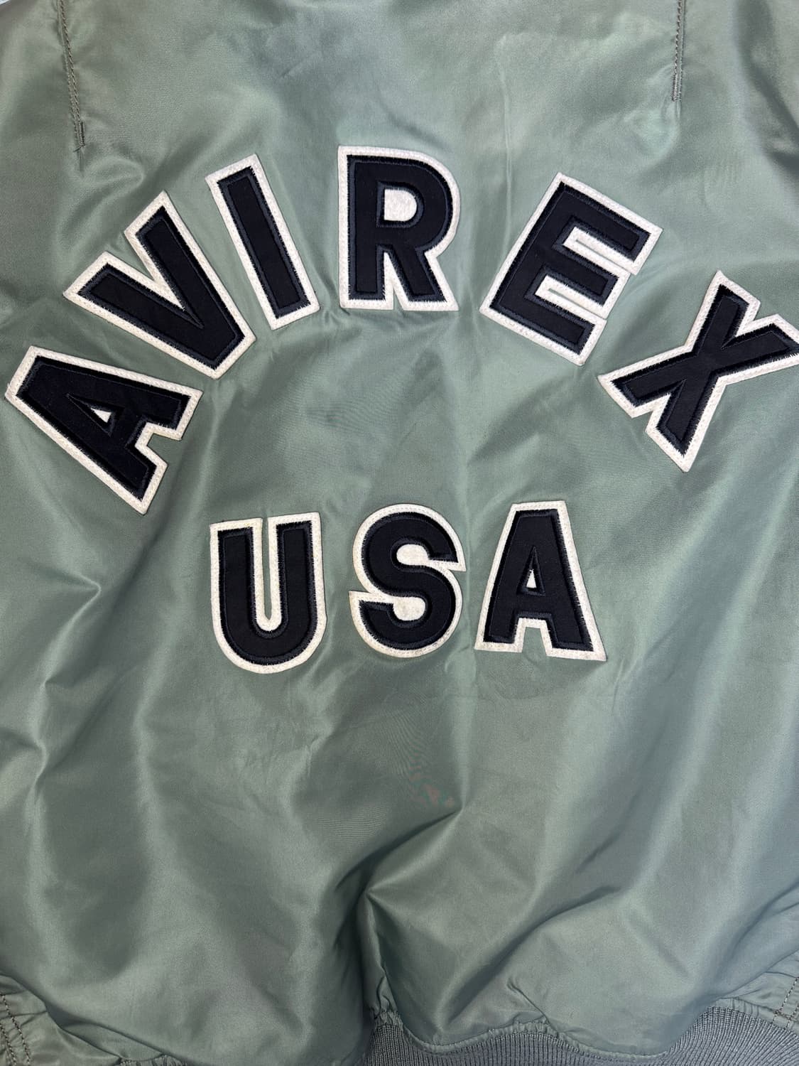 빈티지 아비렉스 AVIREX USA 마원 ma-1 복각판 항공점퍼 XL 상품이미지6