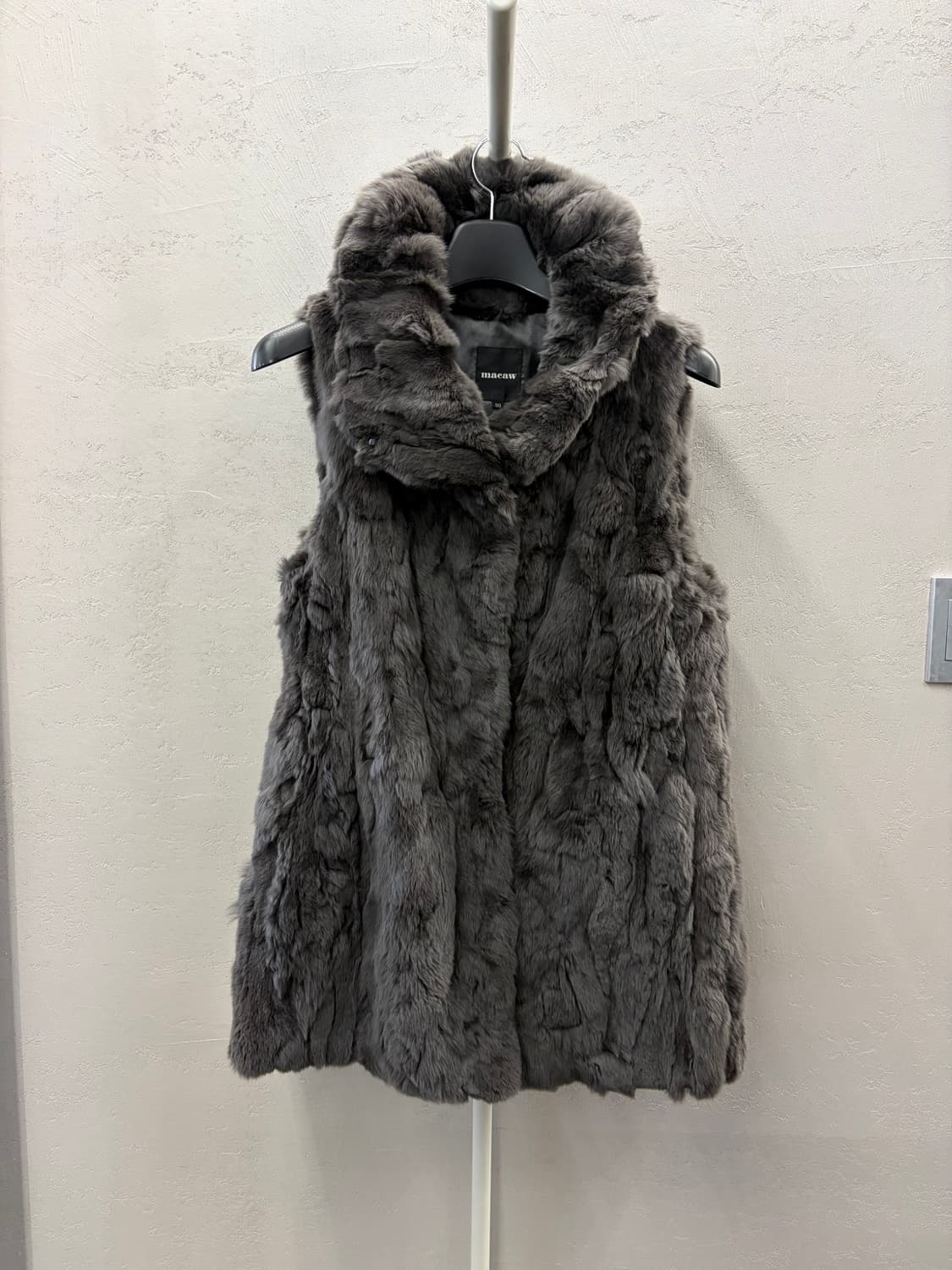 Macaw 여성 토끼털 조끼 90 상품이미지2