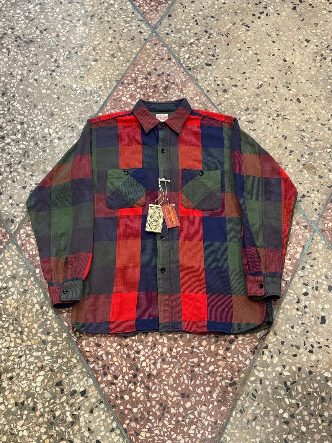 Real McCoy 8HU Check 플란넬 셔츠 (16,새상품) 상품이미지1