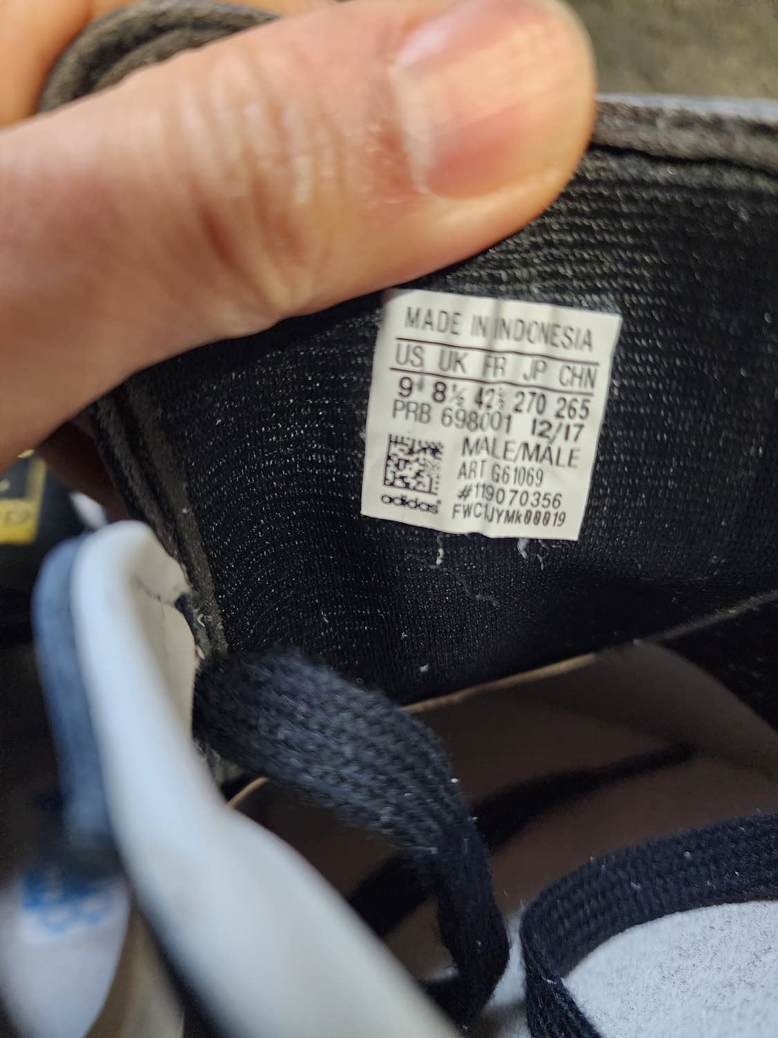 아디다스 슈퍼스타80s 검흰 270사이즈  상품이미지7