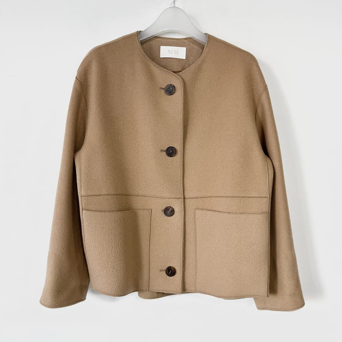 SJSJ 캐시미어 블렌드 하프 코트 상품이미지3