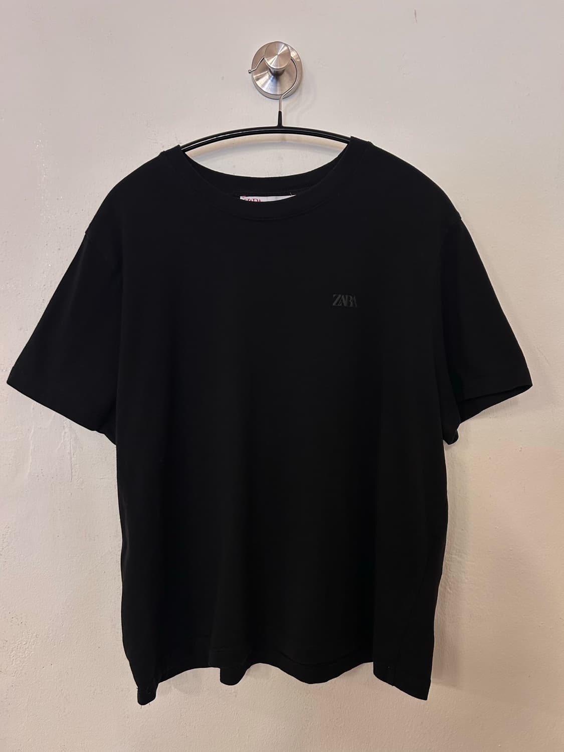 ZARA 자라 블랙 기본 반팔티 M 상품이미지1