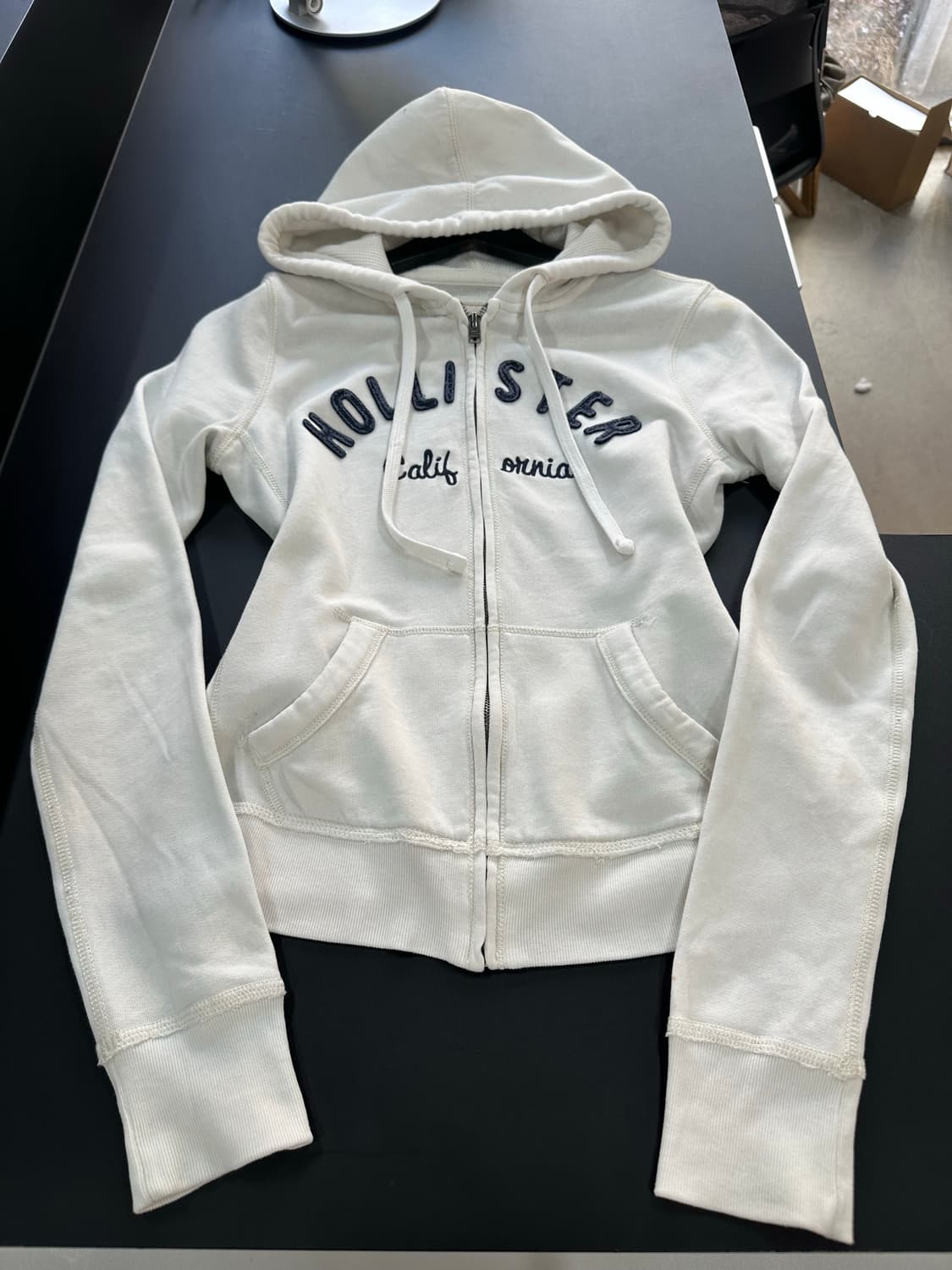 홀리스터 후드집업 화이트 상품이미지4
