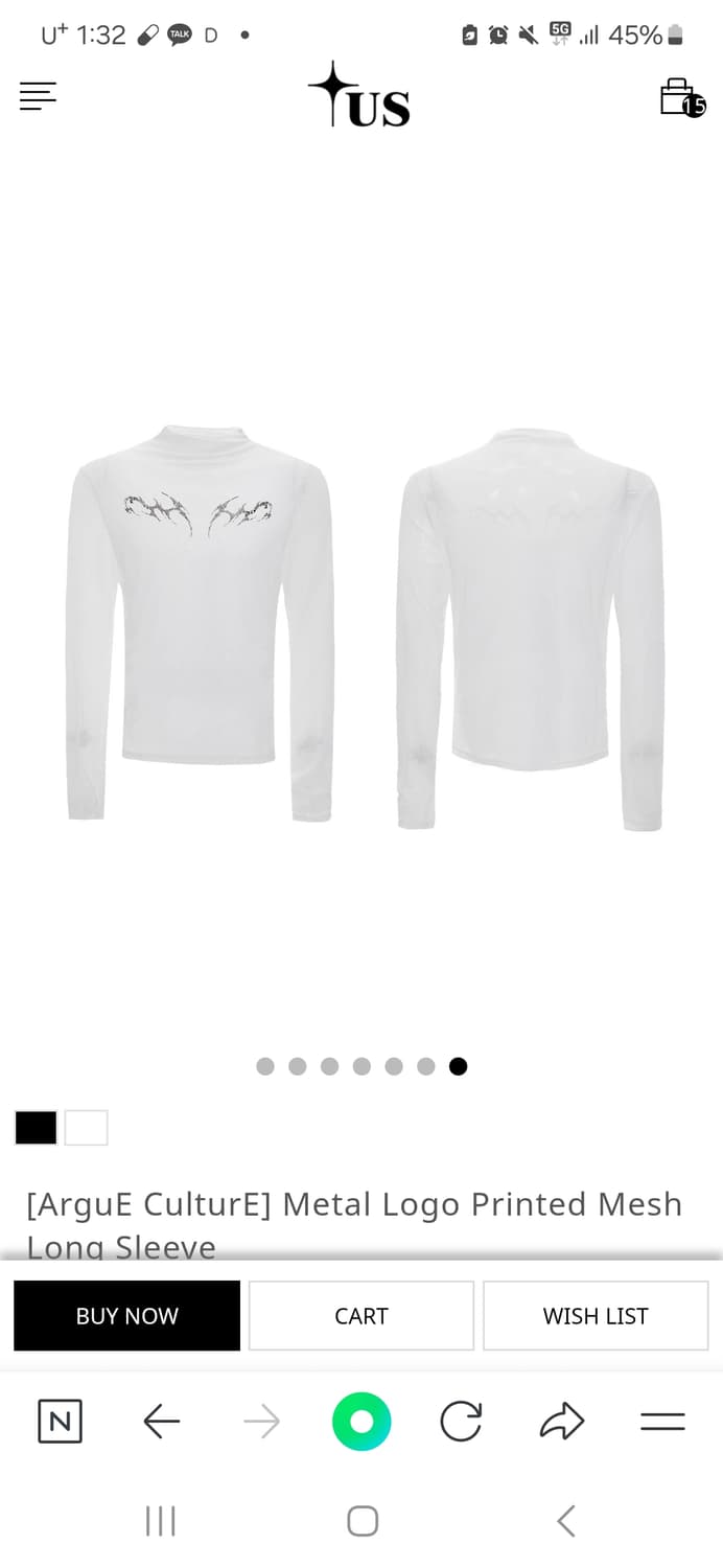 [새상품] ArGuE CulturE 롱슬리브 판매 상품이미지1