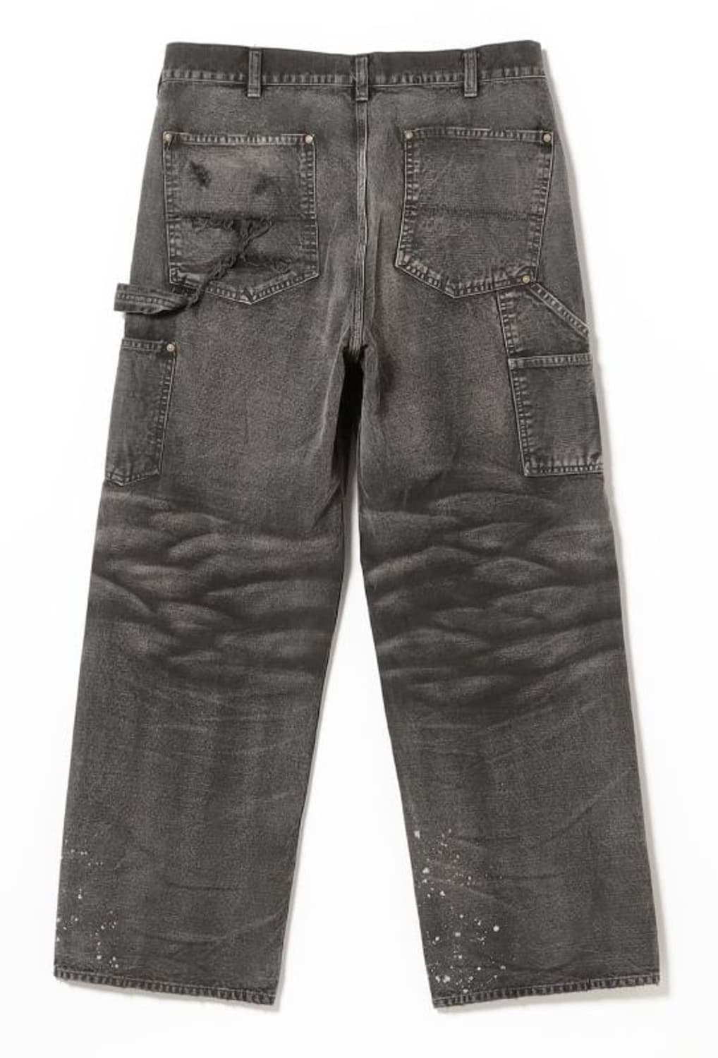 바우와우 X 빔즈 덕 페인터 팬츠 흑청 M  상품이미지2