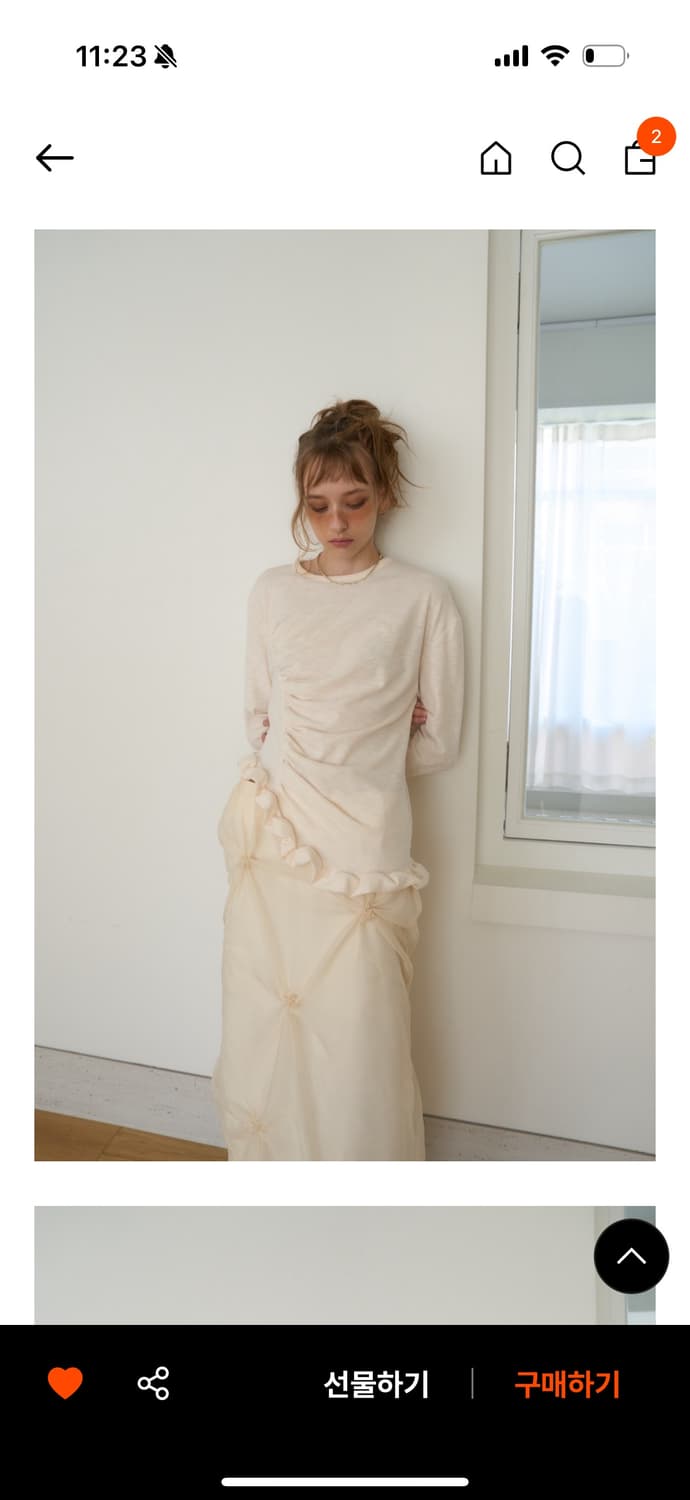 아우어솔티 프릴 티셔츠  상품이미지2