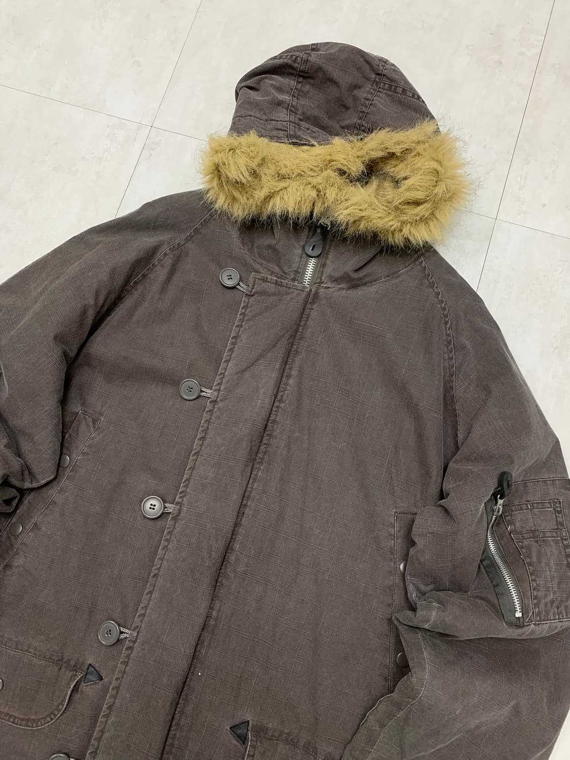 Denim lab 갈색 야상 #403 상품이미지2