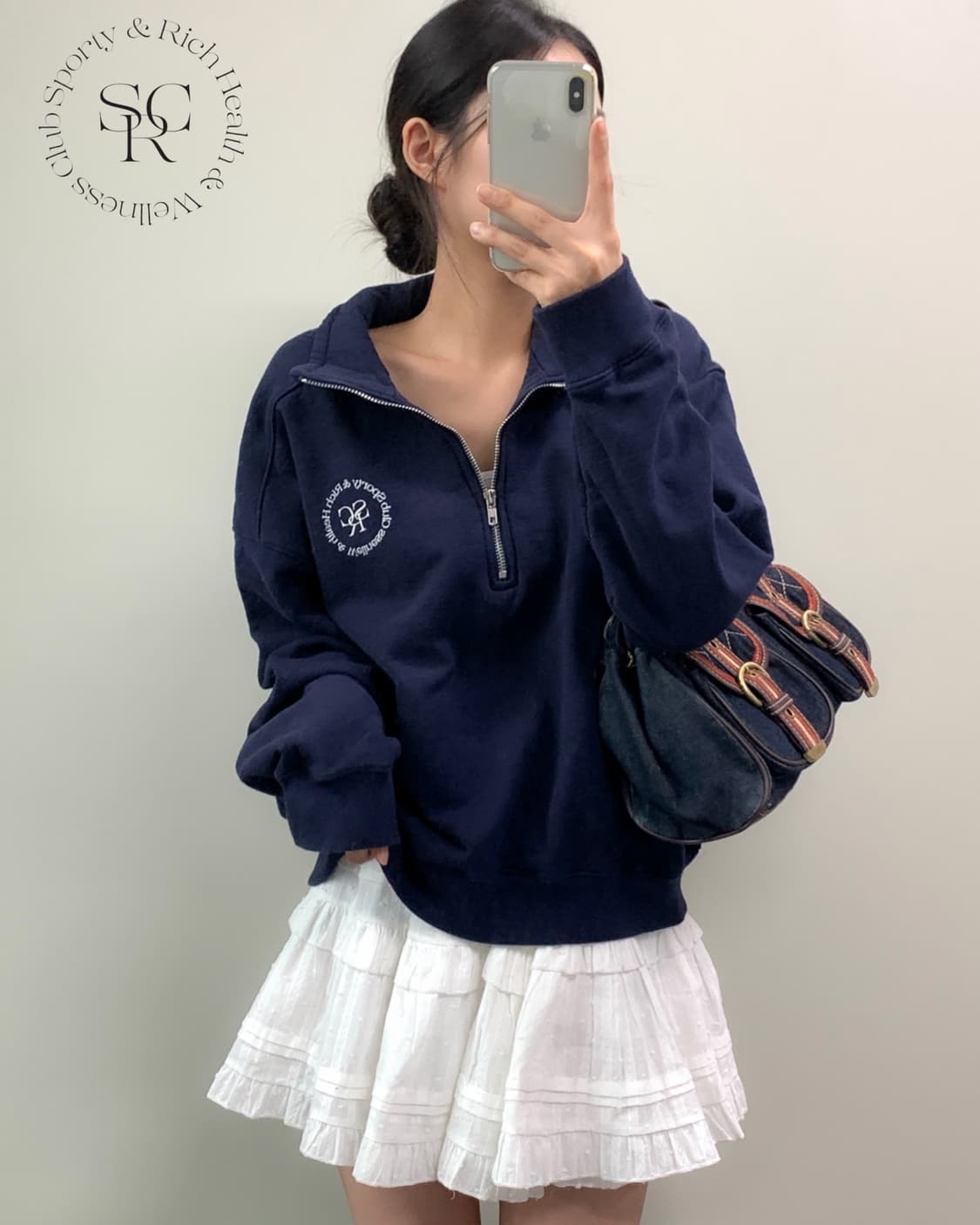 스포티앤리치 반집업 맨투맨 상품이미지2