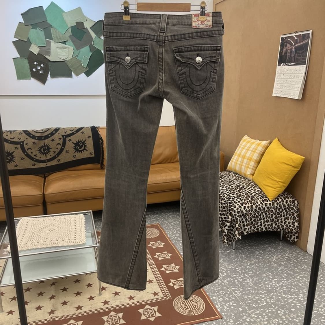 트루릴리전 빈티지 Y2K 워싱 부츠컷 데님팬츠 28인치 C09802 상품이미지4