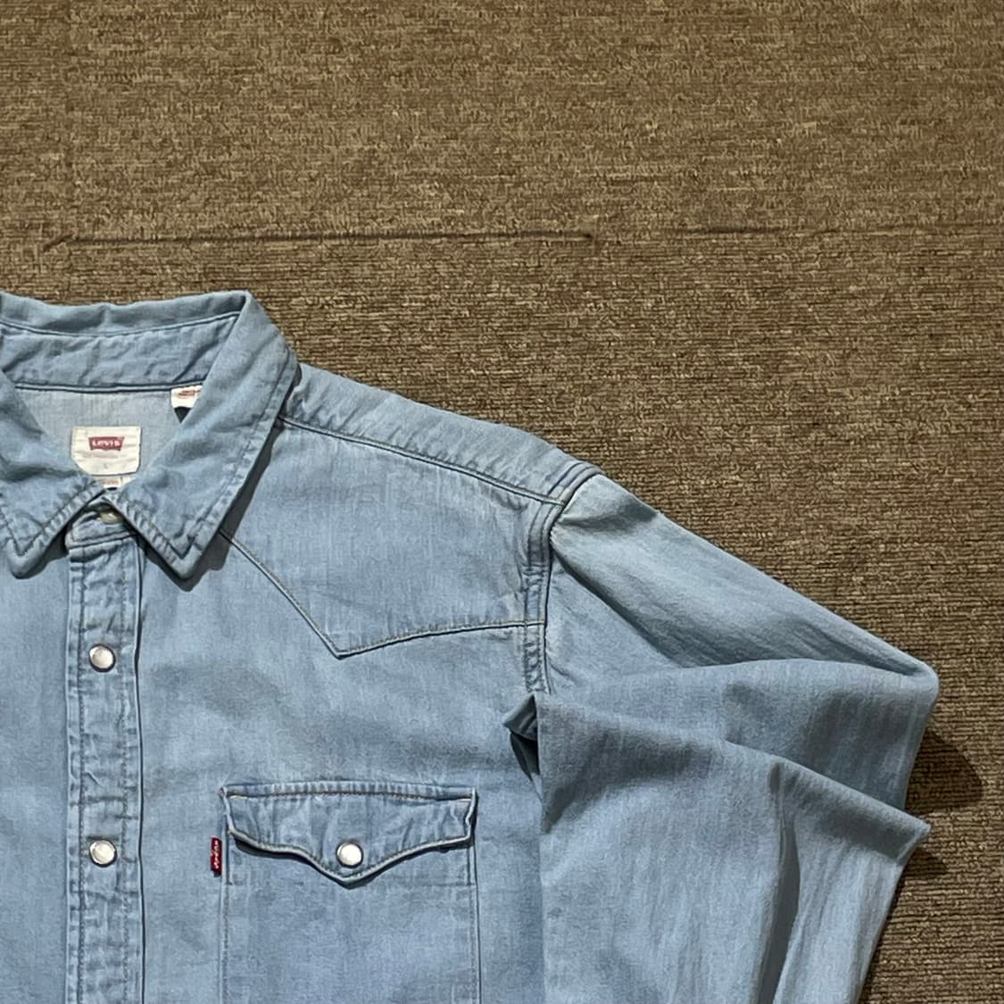 (L) Levi's 리바이스 코튼 데님 셔츠 상품이미지4