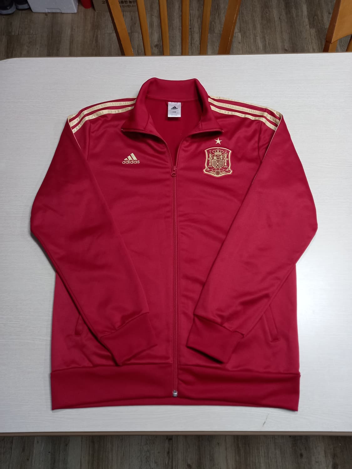 XL105 adidas 봄가을용 트레이닝상의 버건디 XL-466 상품이미지3