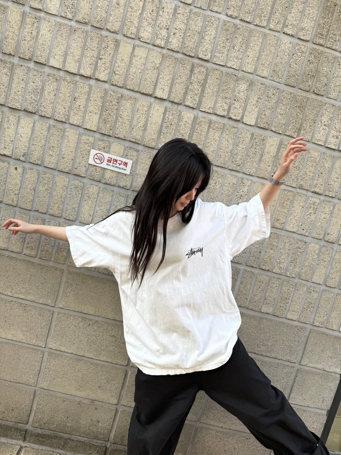 스투시 x 아워레가시 오버핏 티셔츠 상품이미지5