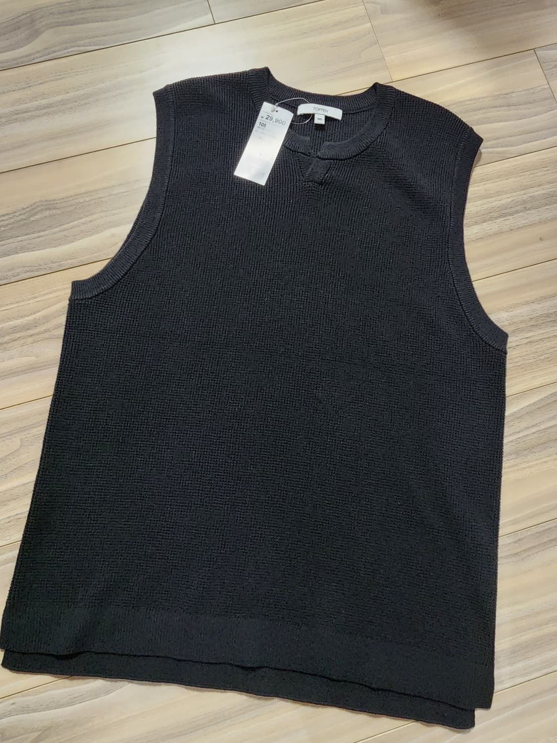 탑텐쪼끼니트베스트105사이즈블랙 상품이미지1