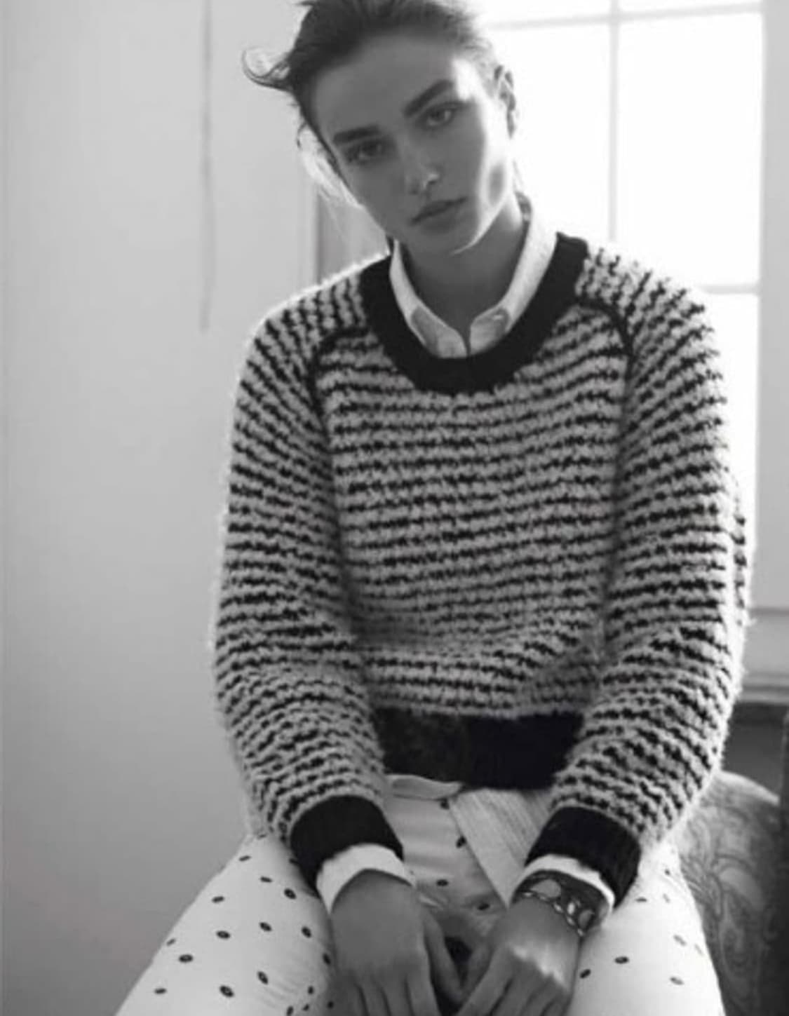 이자벨마랑 에뚜왈 알파카 울 혼방 스트라이프 니트 55 상품이미지4