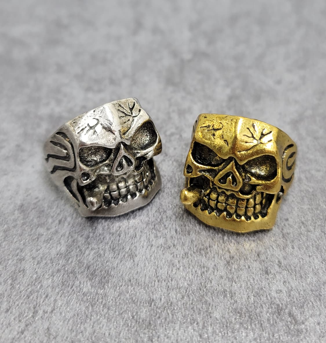 빈티지 스컬 해골반지 상품이미지8