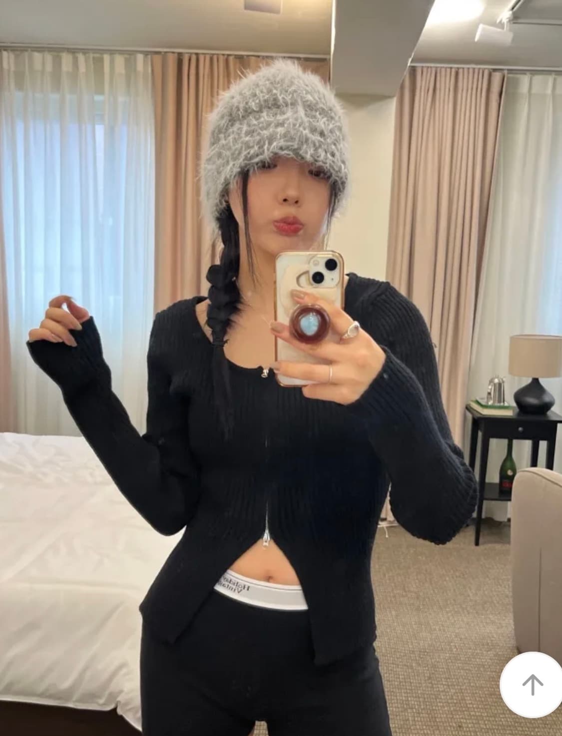 새상품) 앙고라 버킷햇 앙고라 비니  상품이미지3