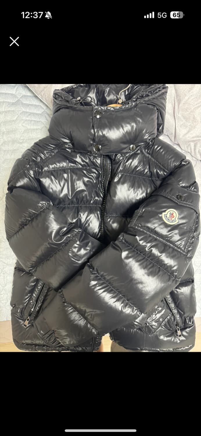 몽클레어 마야 유광 블랙 패딩 2사이즈 상품이미지2