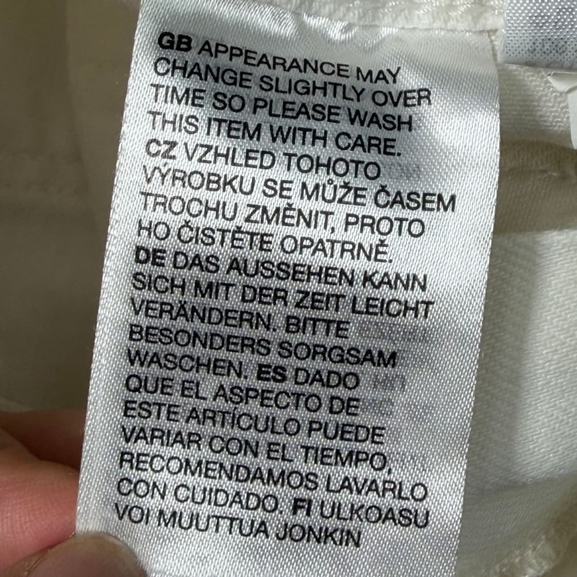 앤아더스토리즈 화이트 컬러풀 스트라이프 플레어 진 화이트 25 상품이미지5