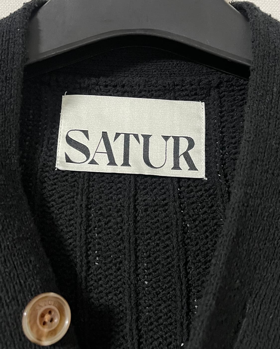 세터 부클 가디건 클래식 블랙 상품이미지7