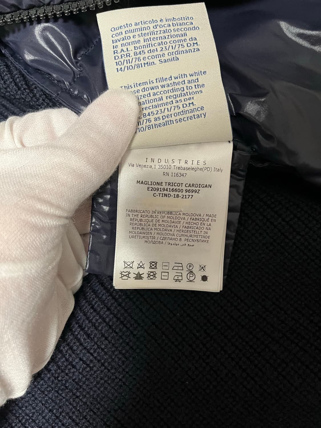 [XLsize] 몽클레어 삼선 니트패딩 상품이미지5