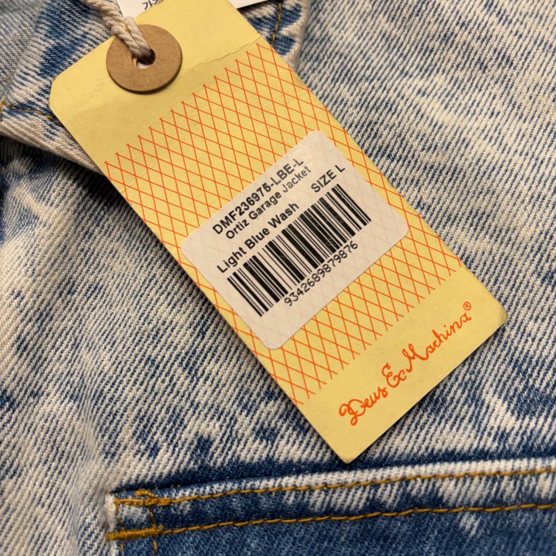 [L] 데우스 데님 워크 자켓 아이스 스톤워싱 D495 상품이미지6