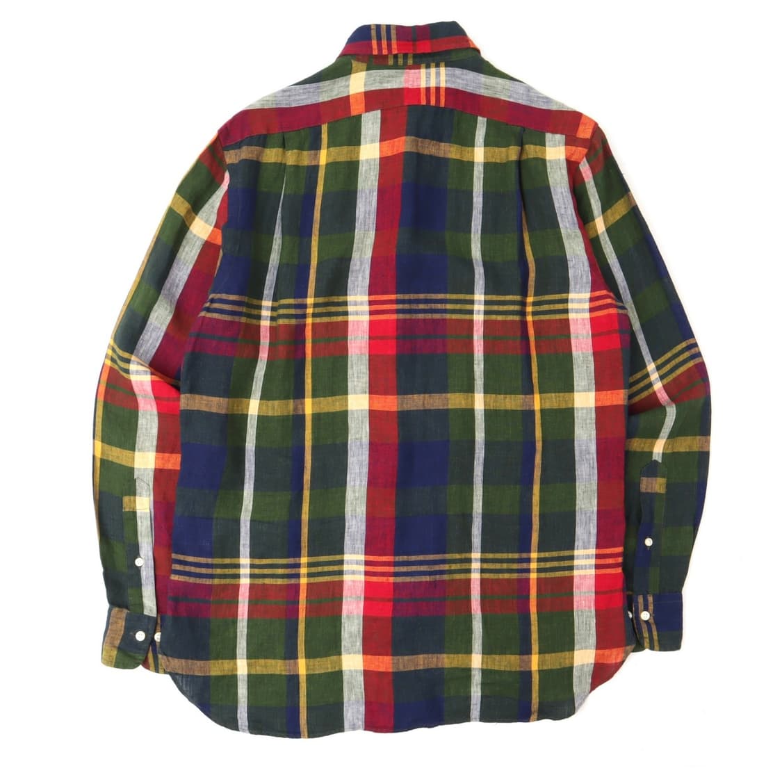 폴로 랄프로렌 린넨 마드라스 체크 커스텀핏 셔츠 상품이미지5