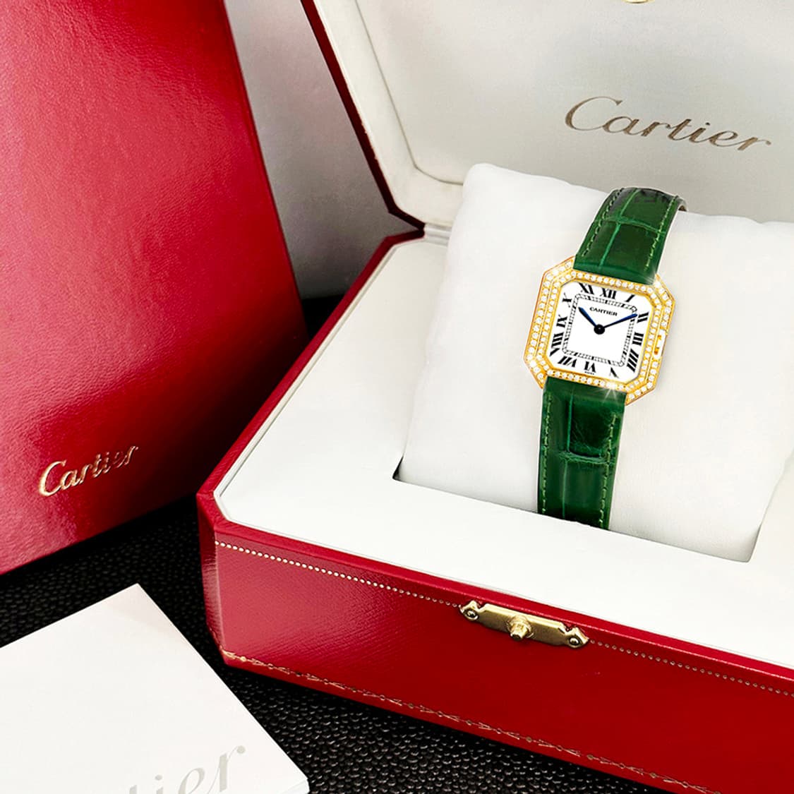 까르띠에 80s 빈티지 생튀르 남녀공용 다이아 클래식 수동 시계 상품이미지7