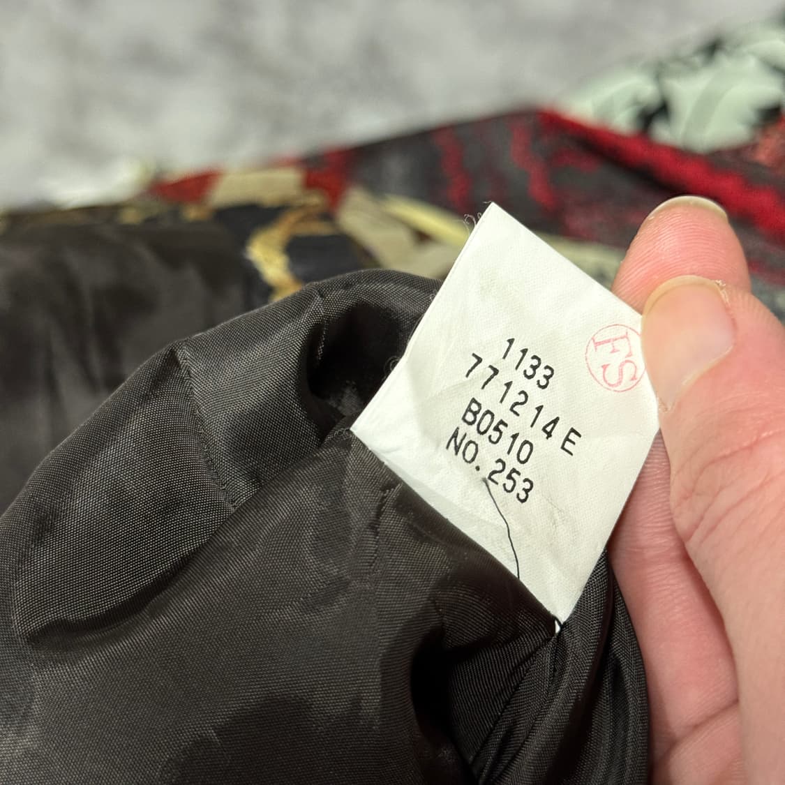 Bruno piattelli Roma 바로크 풀 패턴 오픈 카라 자켓 상품이미지8