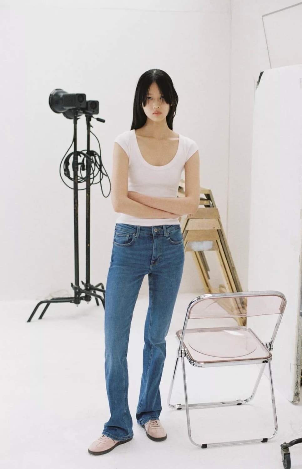 ZARA 자라 부츠 컷 데님 팬츠 상품이미지4