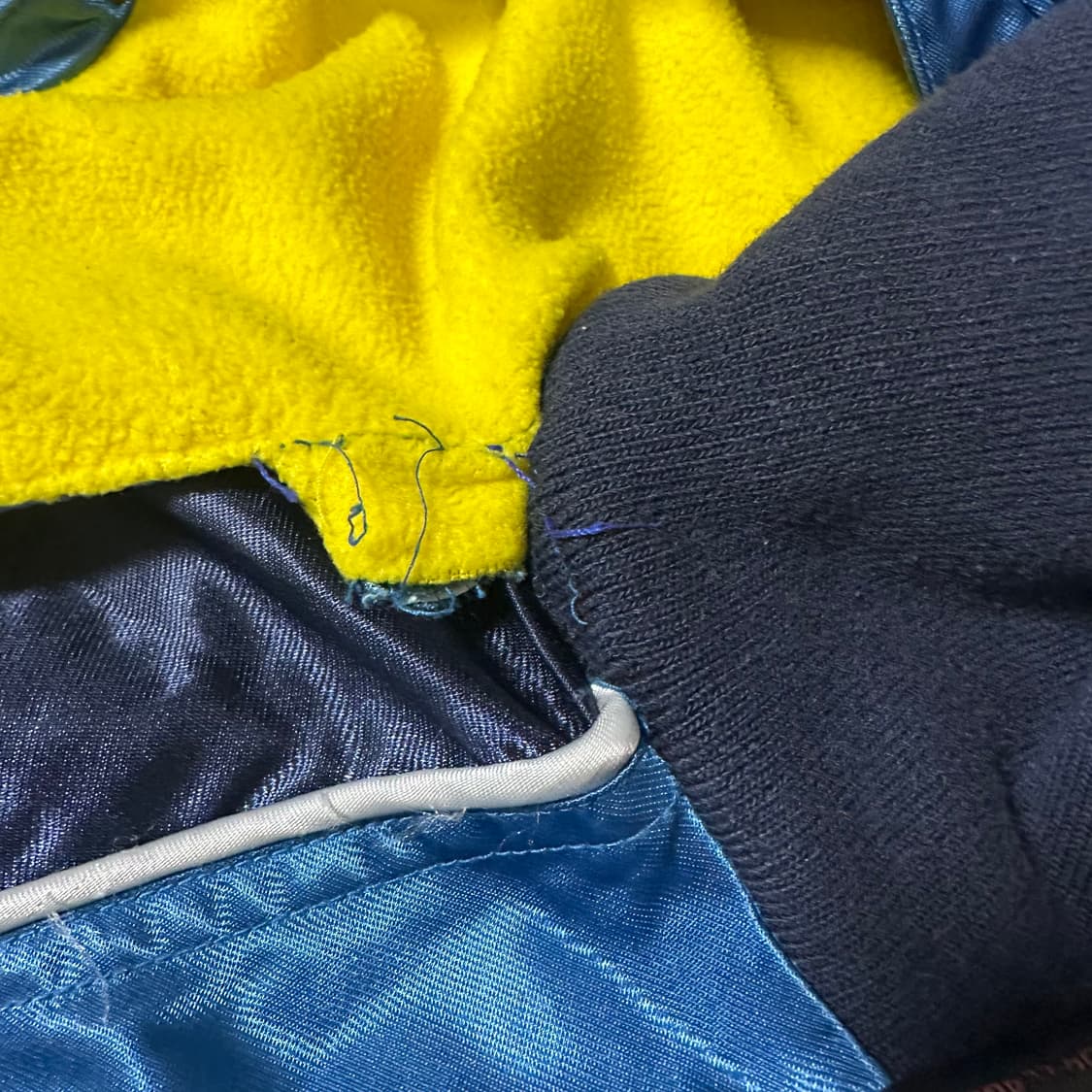 ✨ (바배) MLB 유광 블루 스키복 보드복 후드 점퍼 상품이미지5