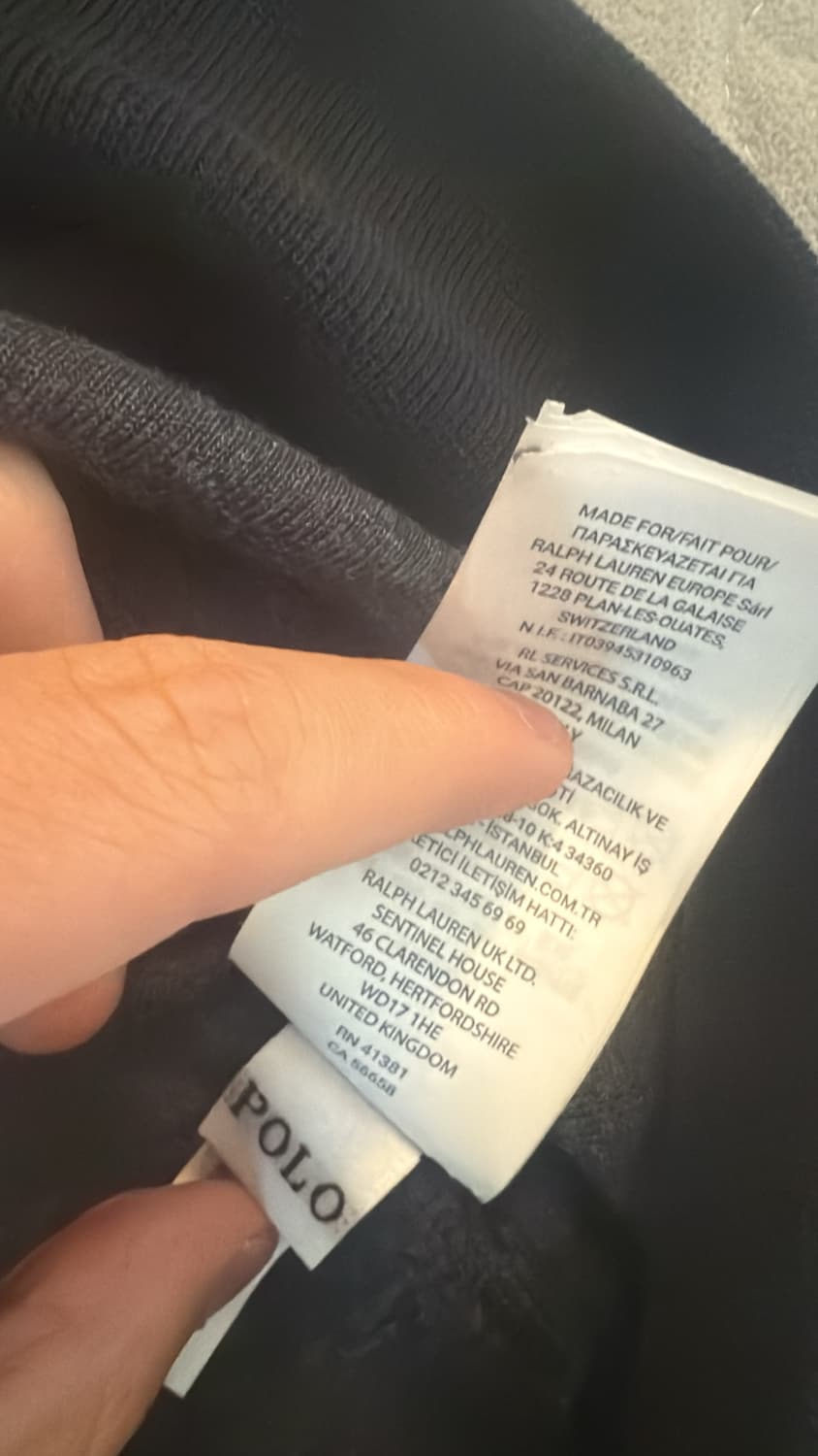 폴로 네이비,블랙 맨투맨  상품이미지3