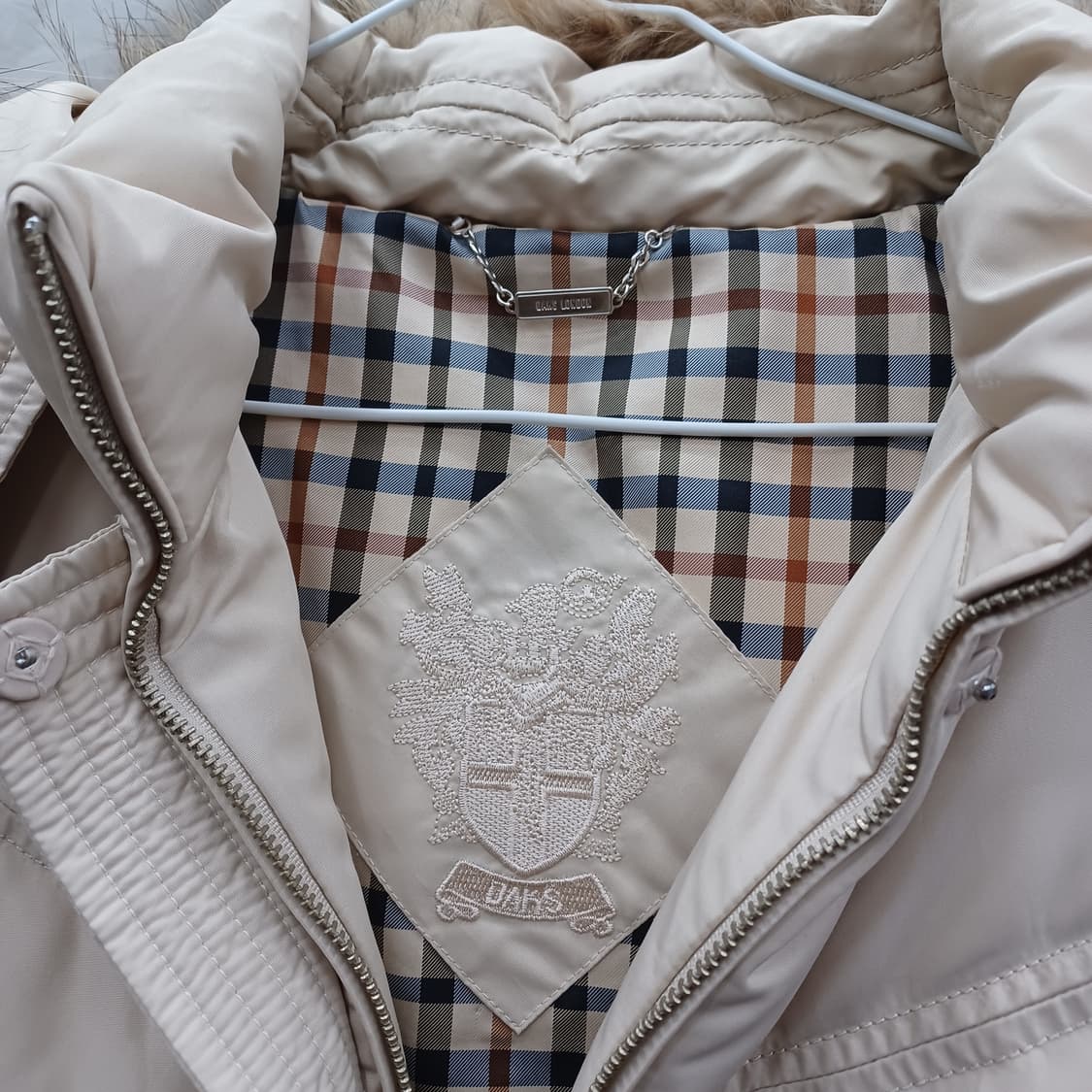 닥스 여성 폭스퍼 다운 패딩 아이보리 (여95) 상품이미지2