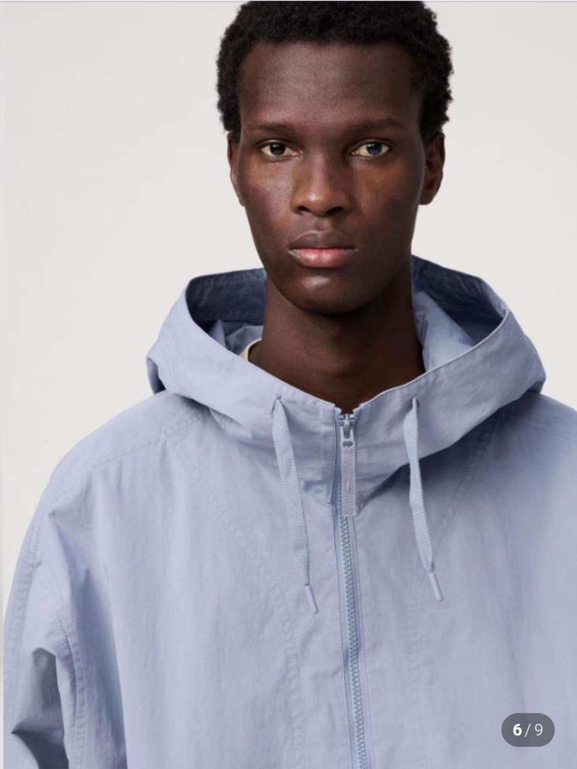 유니클로 U 후드 블루종 바람막이 L 상품이미지3