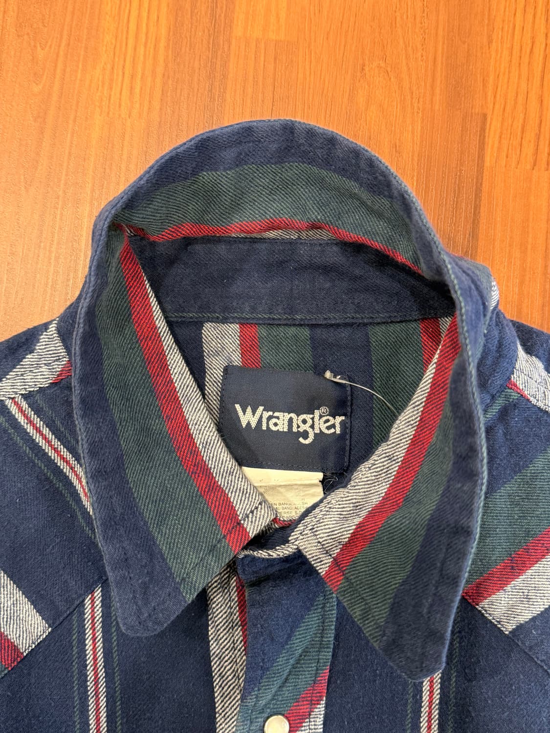 90s Wrangler 랭글러 스트라이프 웨스턴 셔츠 상품이미지8