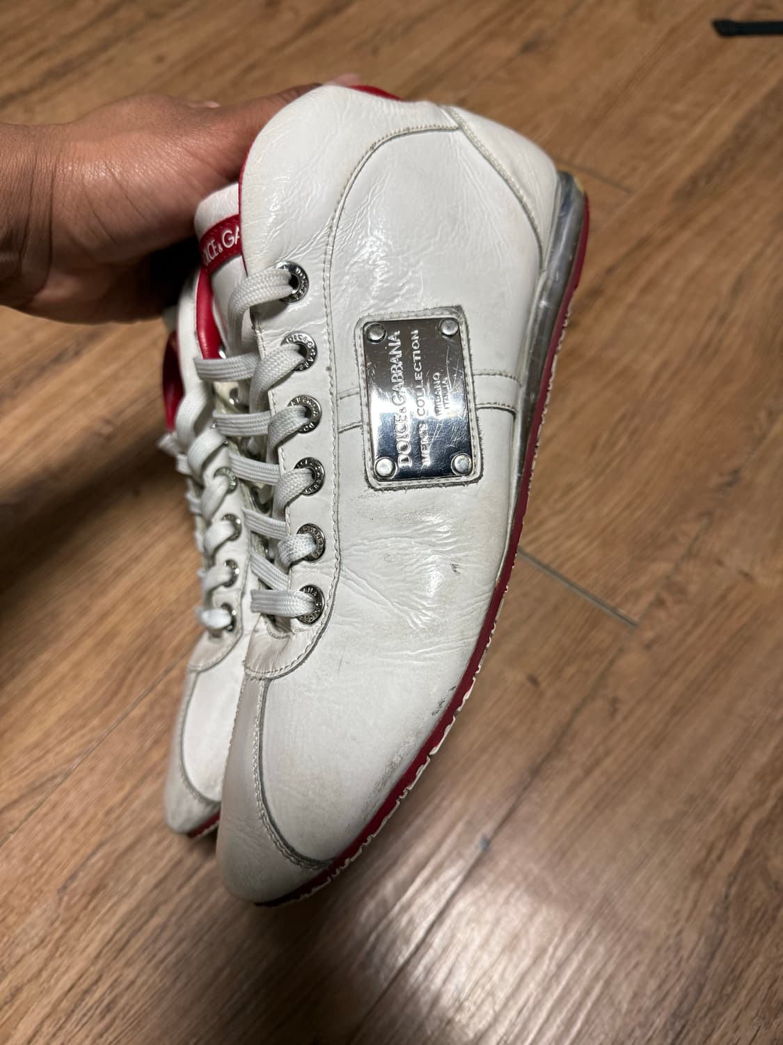 돌체앤가바나 화이트 스니커즈  사이즈 8 (260) 상품이미지2