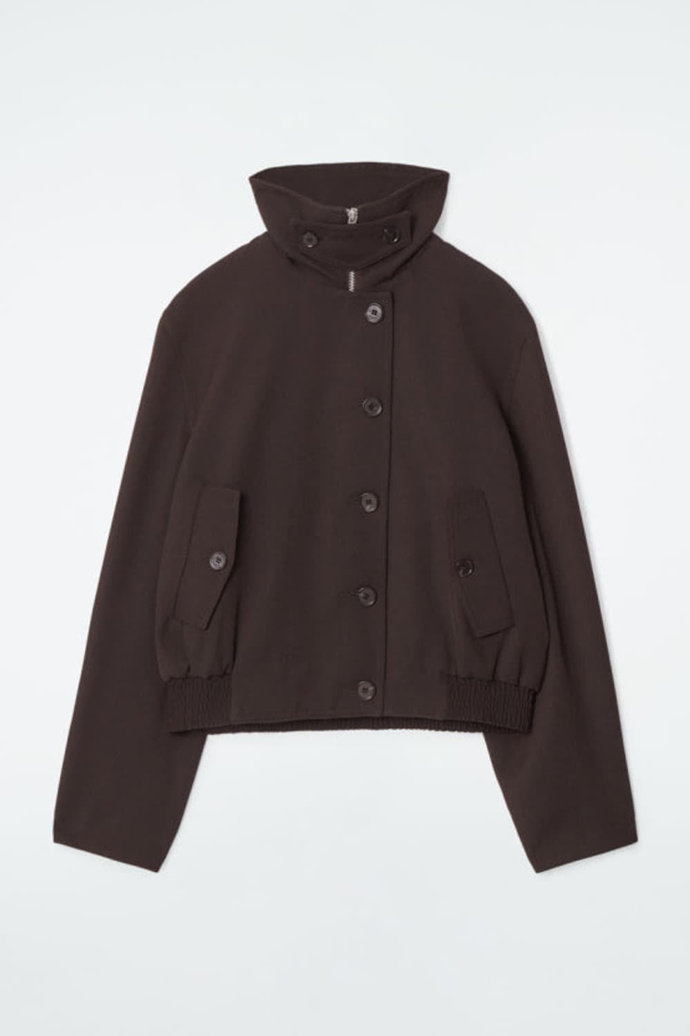 COS 퍼넬넥 울 블렌드 재킷 상품이미지1