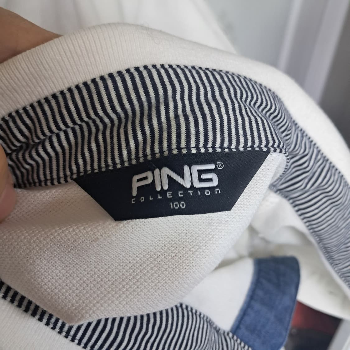 PING 핑 골프 긴팔 카라티 100 화이트 상품이미지8