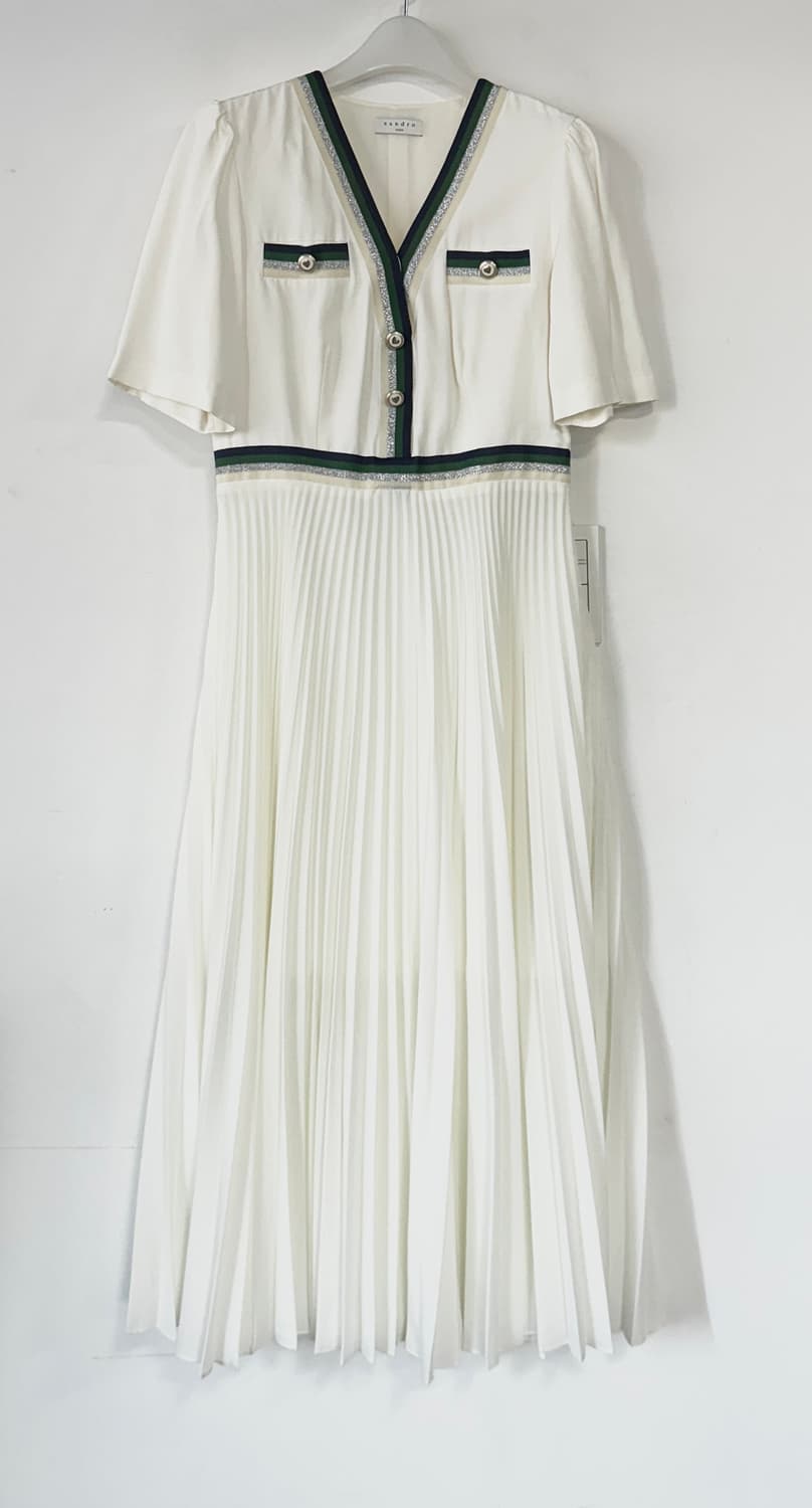 산드로 롱 플리츠 드레스 상품이미지3