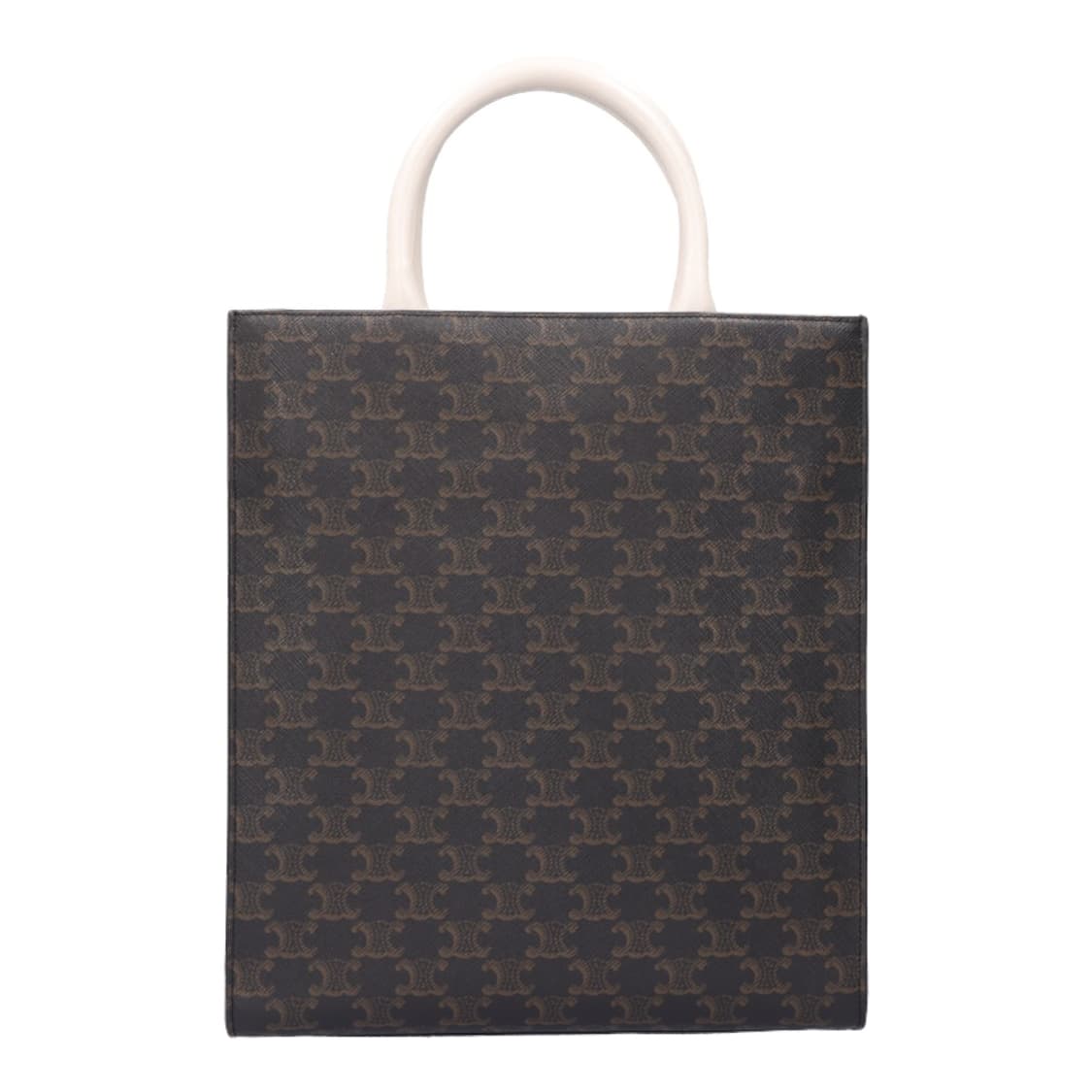 셀린느 191542BZK 스몰카바스백 버티컬 트리옹프 캔버스 탄 화이트  상품이미지5