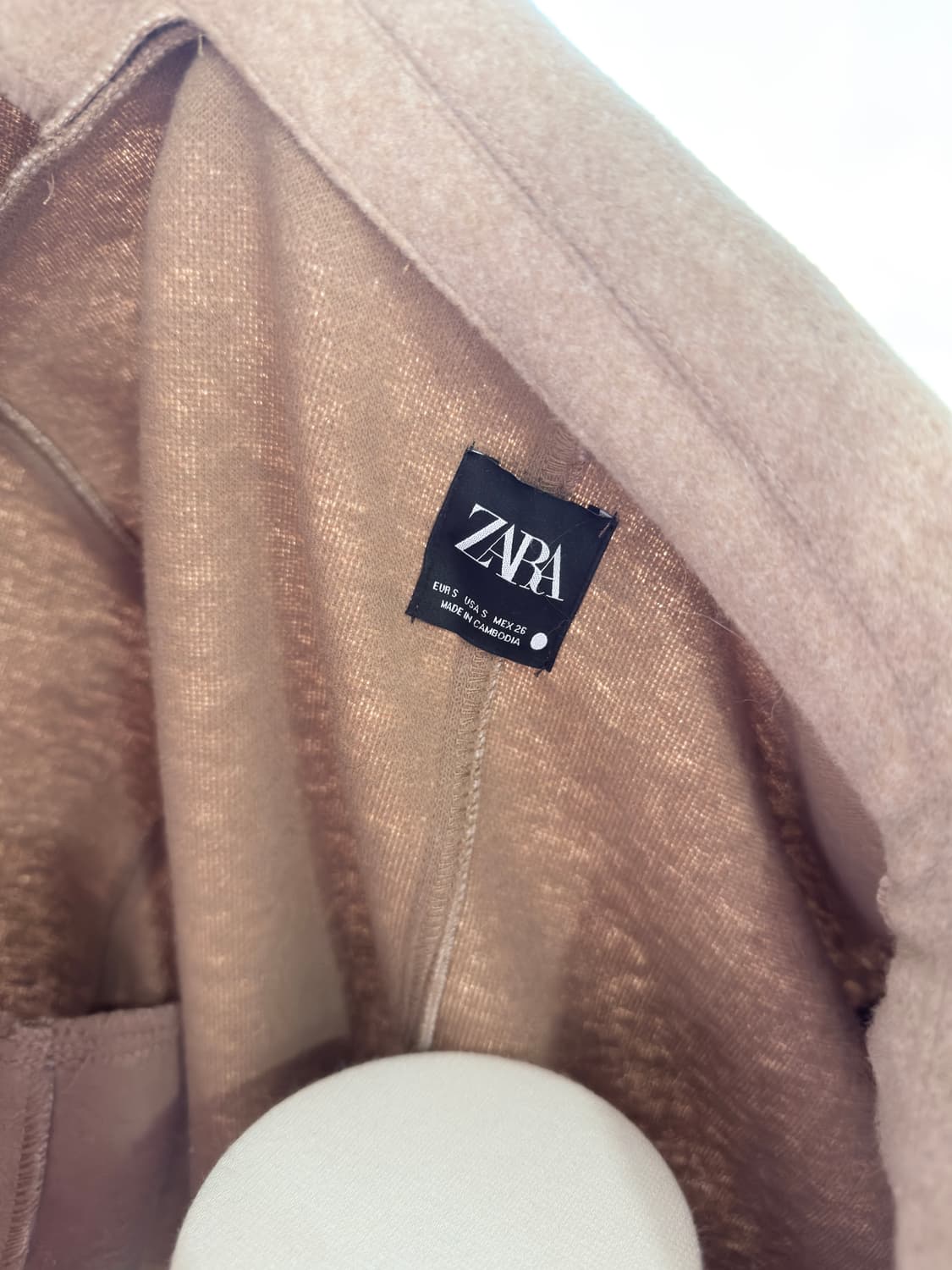 자라 소프트 자켓 포켓 tan mari 상품이미지3