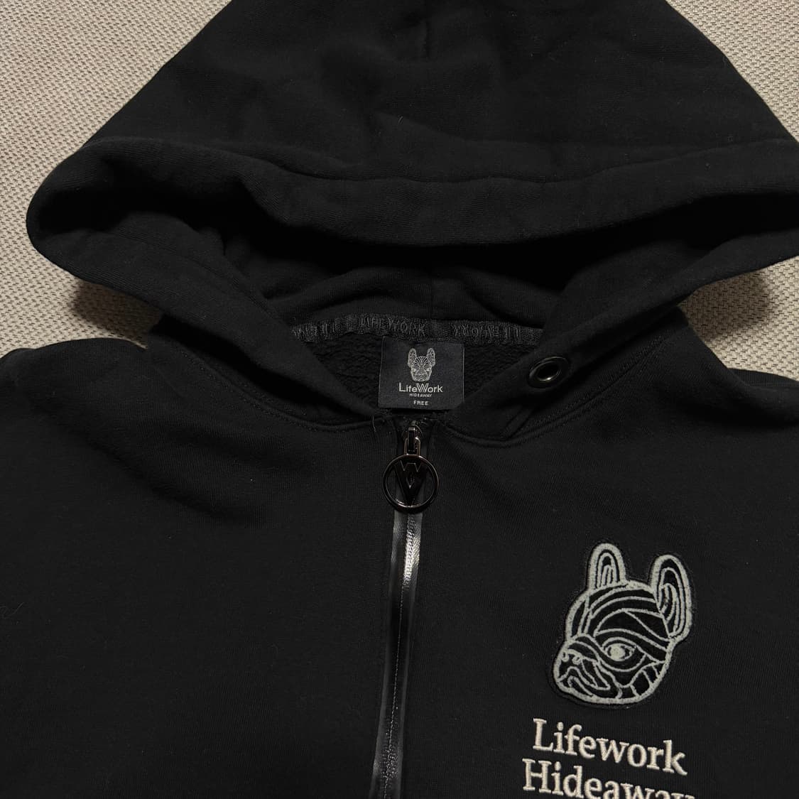 Lifework 라이프워크 하프집업 기모 후드티 상품이미지2